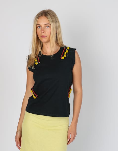 Vintage Miss Sixty M cami in black - view 1