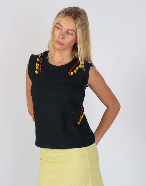 Vintage Miss Sixty M cami in black, 3 of 4
