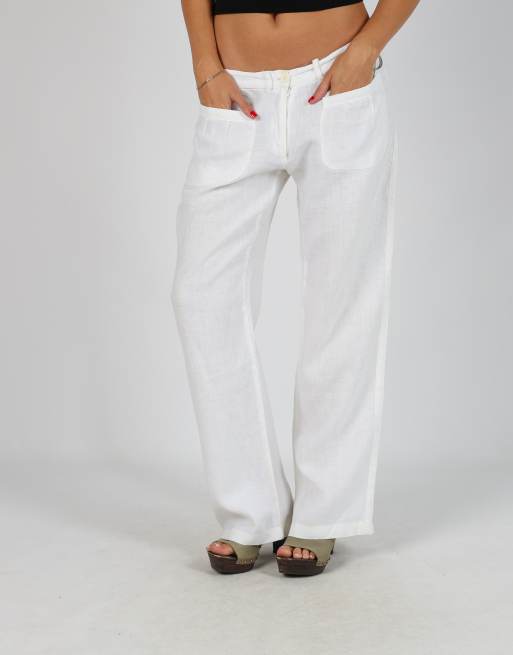 Vintage Miss Sixty M casual trousers in cream, 2 of 4