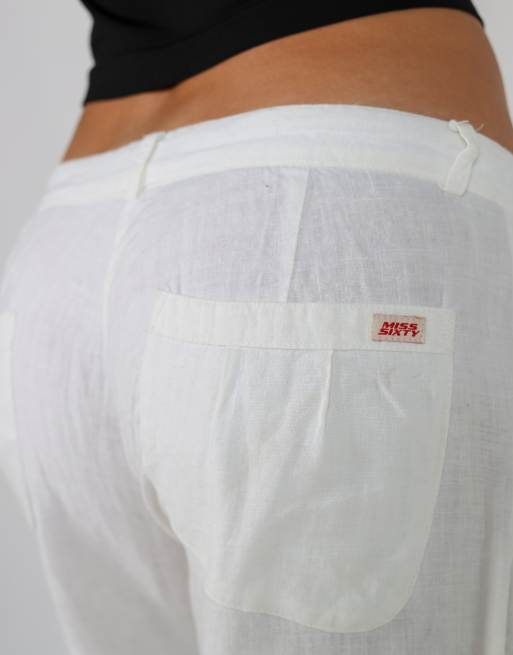 Vintage Miss Sixty M casual trousers in cream, 4 of 4
