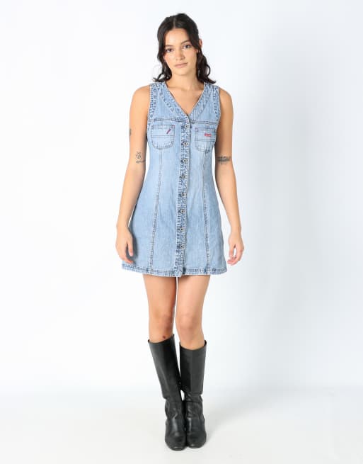 Vintage Miss Sixty M denim mini dress light blue
