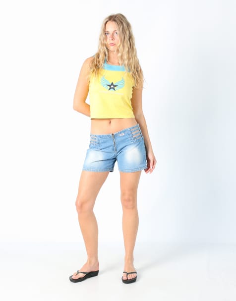 Vintage Miss Sixty M denim shorts in light blue - view 1
