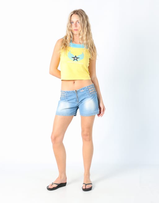 Vintage Miss Sixty M denim shorts in light blue
