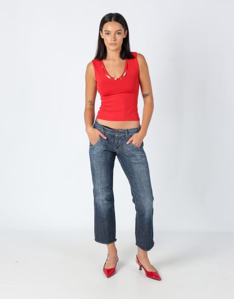 Vintage Miss Sixty S 3/4 Jeans Navy Blue - view 1