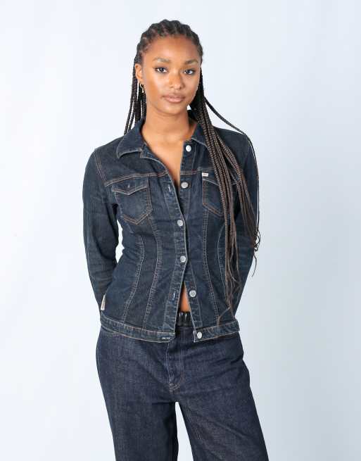 Vintage Miss Sixty S denim jacket in navy blue