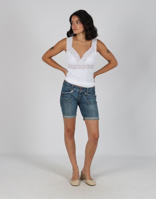 Vintage Miss Sixty S denim shorts in blue