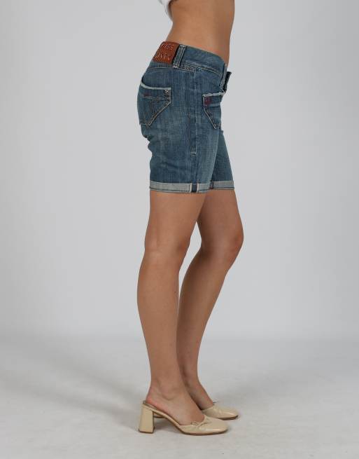 Vintage Miss Sixty S denim shorts in blue, 2 of 4