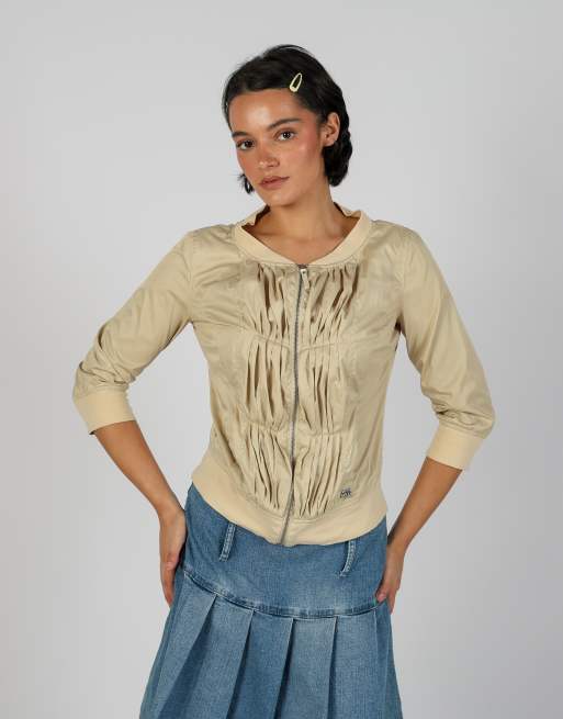 Vintage Miss Sixty S light jacket in beige, 3 of 4