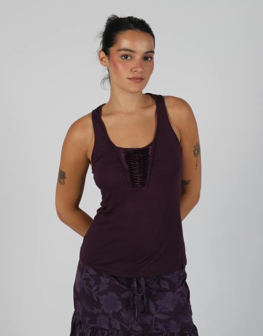 Vintage Miss Sixty S woven vest in purple