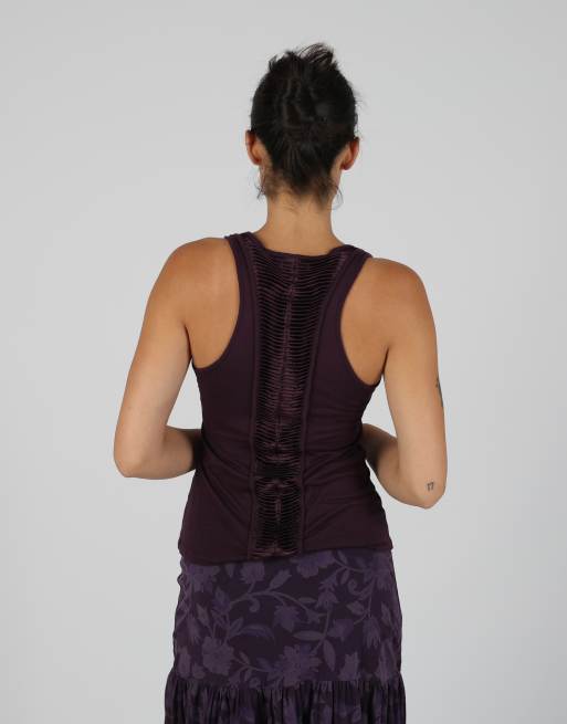 Vintage Miss Sixty S woven vest in purple, 2 of 4