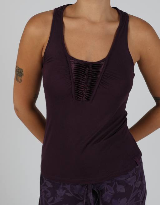 Vintage Miss Sixty S woven vest in purple, 4 of 4