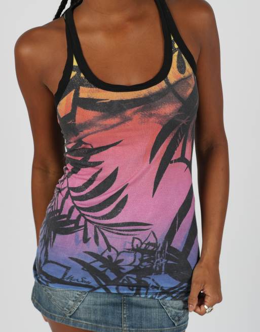 Vintage Miss Sixty S woven vest in purple, 4 of 4