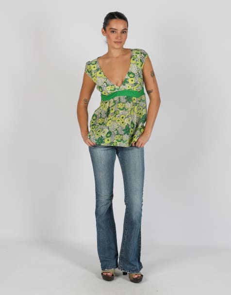 Vintage Miss Sixty XS bootcut jeans in blue - view 1