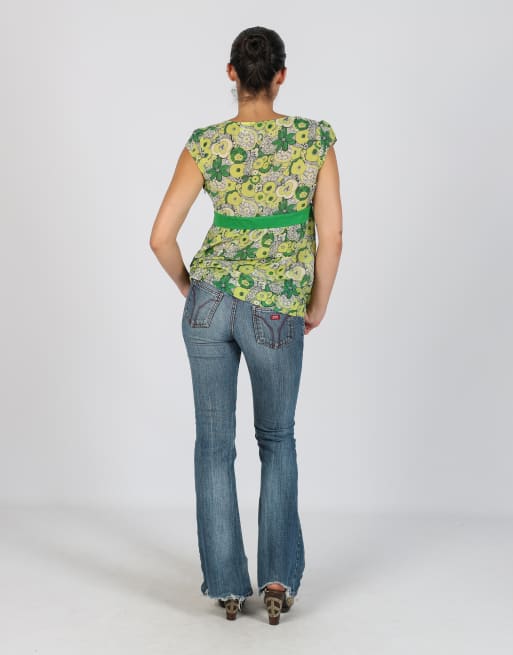 Vintage Miss Sixty XS bootcut jeans in blue, 3 of 4