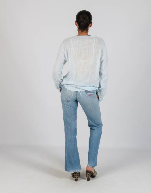 Vintage Miss Sixty XS bootcut jeans in light blue, 3 of 4