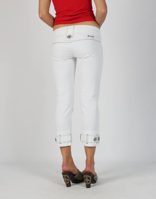 Vintage Miss Sixty XS capri trouser in white, 4 of 4