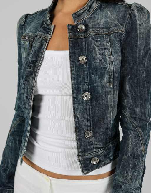 Vintage Miss Sixty XS denim jacket in blue, 4 of 4