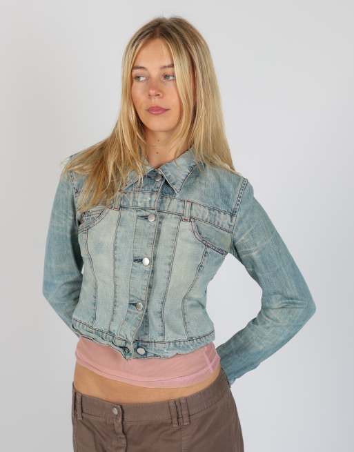 Vintage Miss Sixty XS denim jacket in light blue, 3 of 4