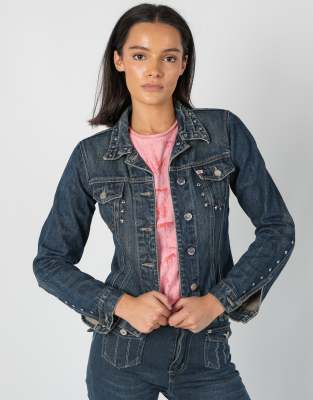 Vintage Miss Sixty XS Denim Jacket Navy Blue