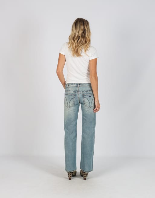 Vintage Miss Sixty XS straight jeans in light blue, 3 of 4