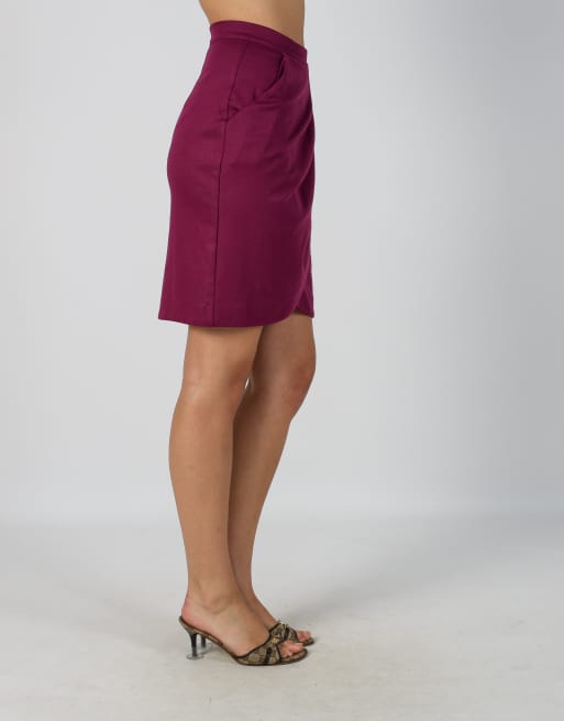 Vintage Miss Sixty xs woven mini skirt in purple, 4 of 4