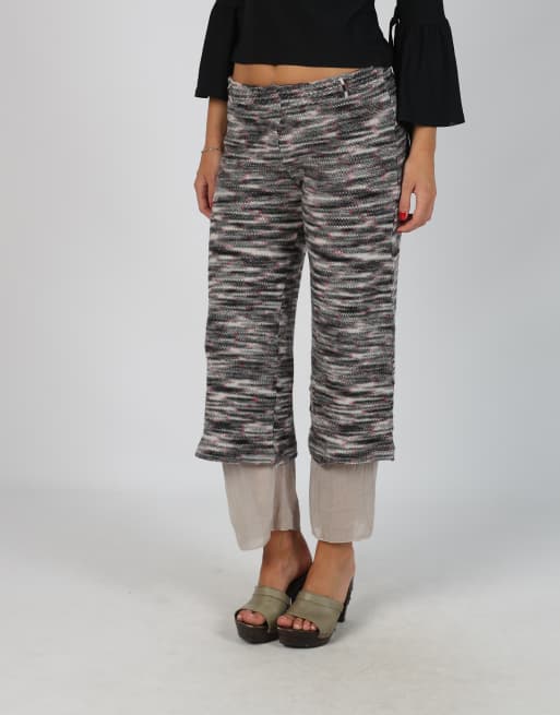 Vintage Missoni XS woven trousers in grey, 2 of 4