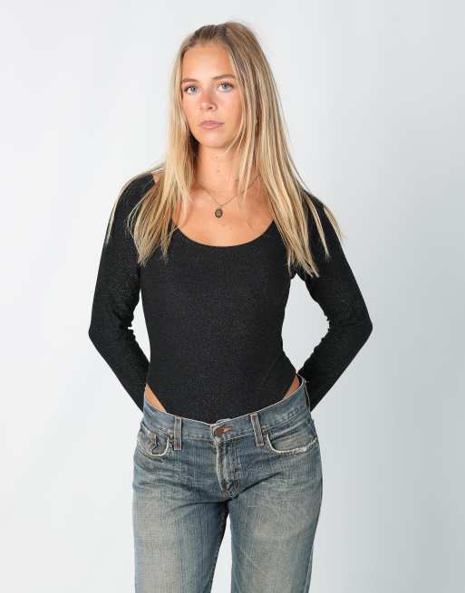 Vintage Missunion S bodysuit in black