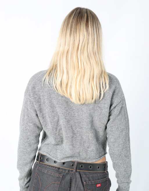 Vintage Miu Miu M knitted top in grey | ASOS