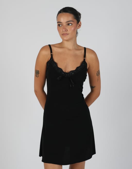 Vintage mixerÌ S woven mini dress in black, 2 of 4