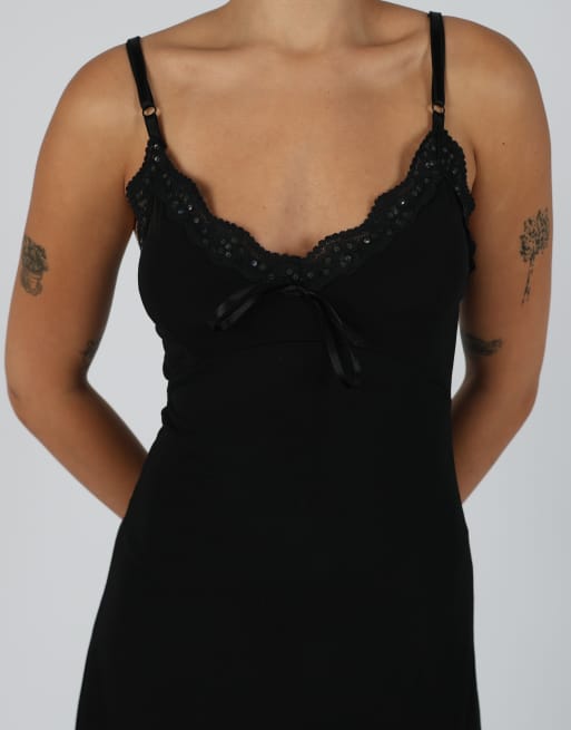Vintage mixerÌ S woven mini dress in black, 4 of 4