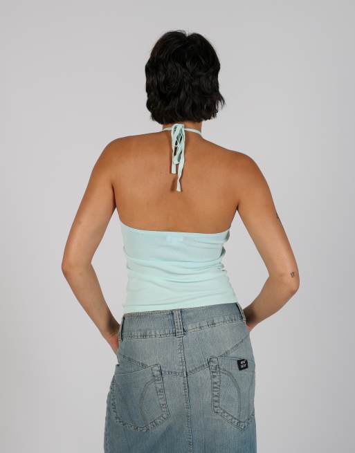 Vintage Mixin XS woven top in light blue, 2 of 4