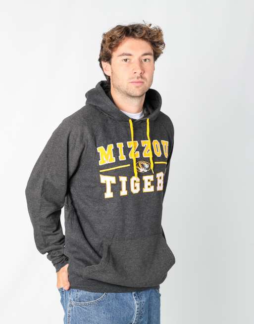 Vintage Mizzou Tigers l hoodie in charcoal grey