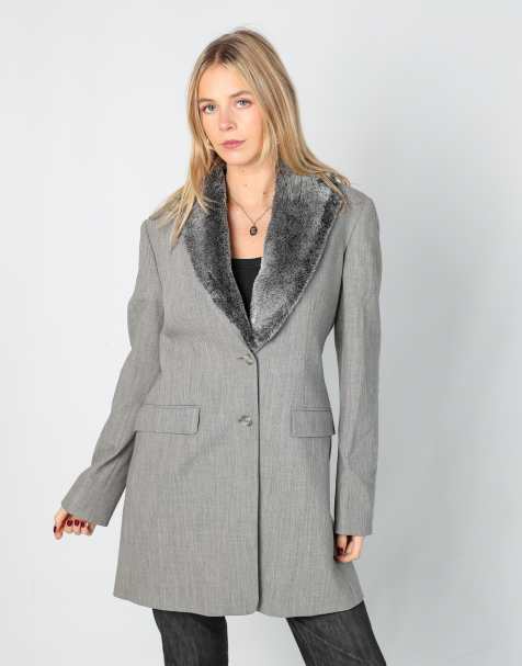 Vintage M.K.Emkay S pea coat in grey - view 1