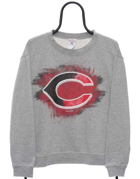 Vintage MLB reds size L sweatshirt in grey - view 1