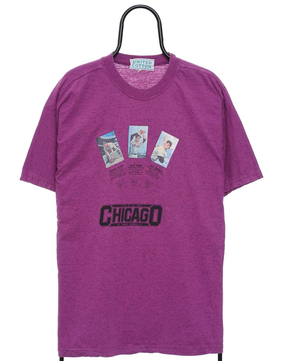 Vintage MLB Stars of the 50s Size L t-shirt Baseball Graphic In Purple