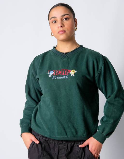 Vintage M&M's M Sweatshirt Dark Green
