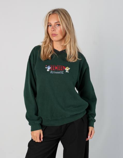 Vintage M&M's m sweatshirt in dark green - view 1