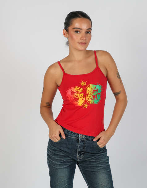 Vintage Moda Times S woven vest in red - view 1