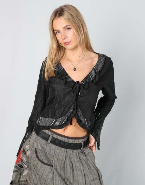 Vintage Modi&Moda S blouse in black - view 1