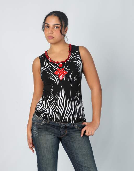 Vintage Modline S cami in black, 3 of 4