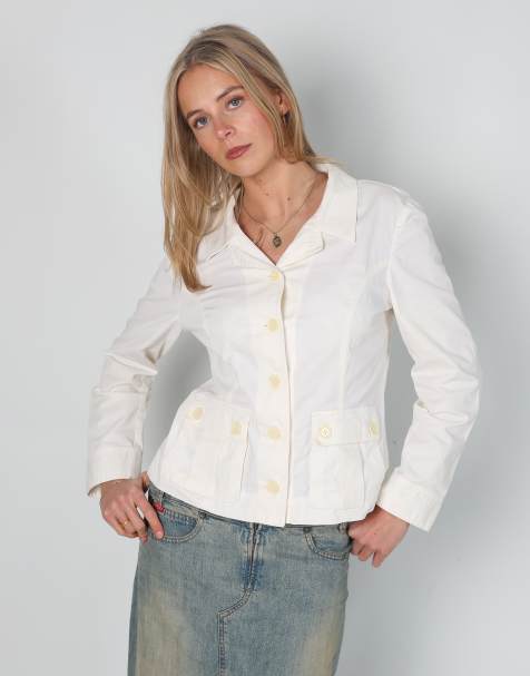 Vintage Momenti S blazer in cream - view 1
