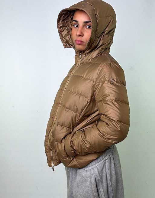 Vintage Moncler L Padded Coat in Beige Tan, 2 of 4