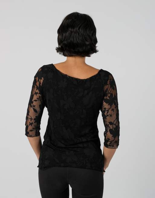 Vintage Monella Vagabonda M mesh top in black, 2 of 4
