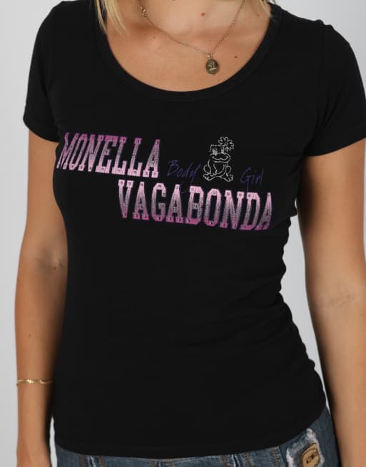 Vintage Monella Vagabonda S baby tee in black, 4 of 4