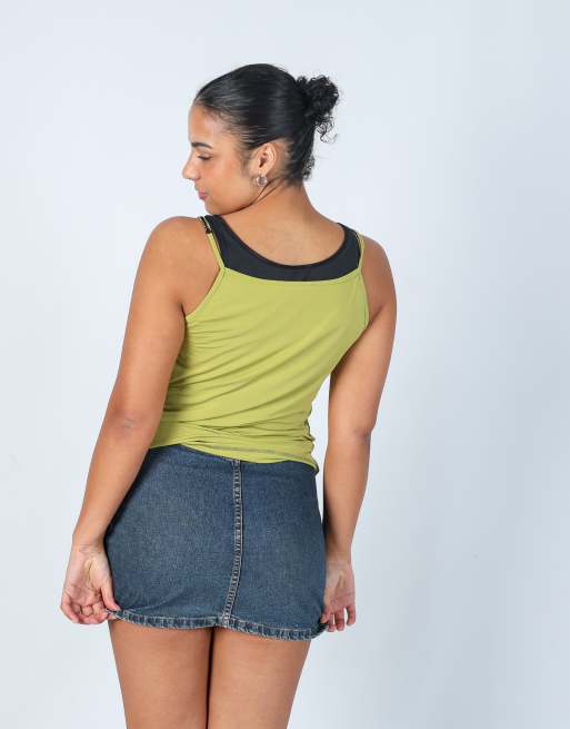 Vintage Monica Magni M cami in light green, 2 of 4