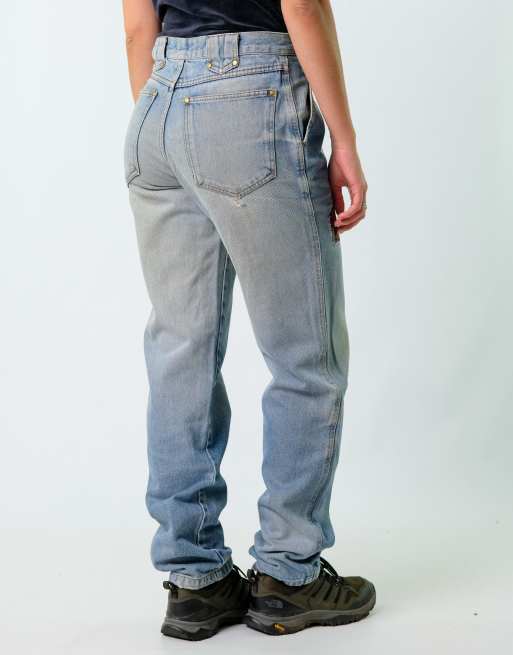 Vintage Monreale Embroidered 32x32 Denim Jeans Blue