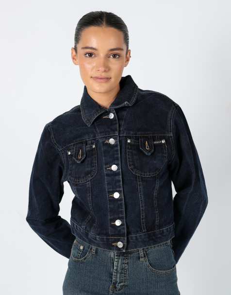 Vintage Morgan XS Denim Jacket Navy Blue - view 1