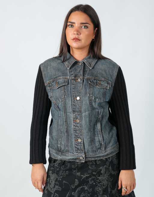 Vintage Moschino 14 denim jacket in blue