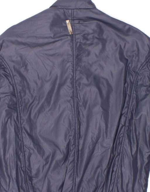 Vintage Moschino Bomber Jacket UK 40 Large In Blue ASOS