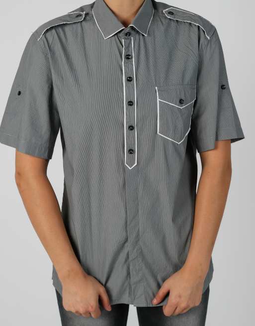 Vintage Moschino M shirt in grey, 4 of 4